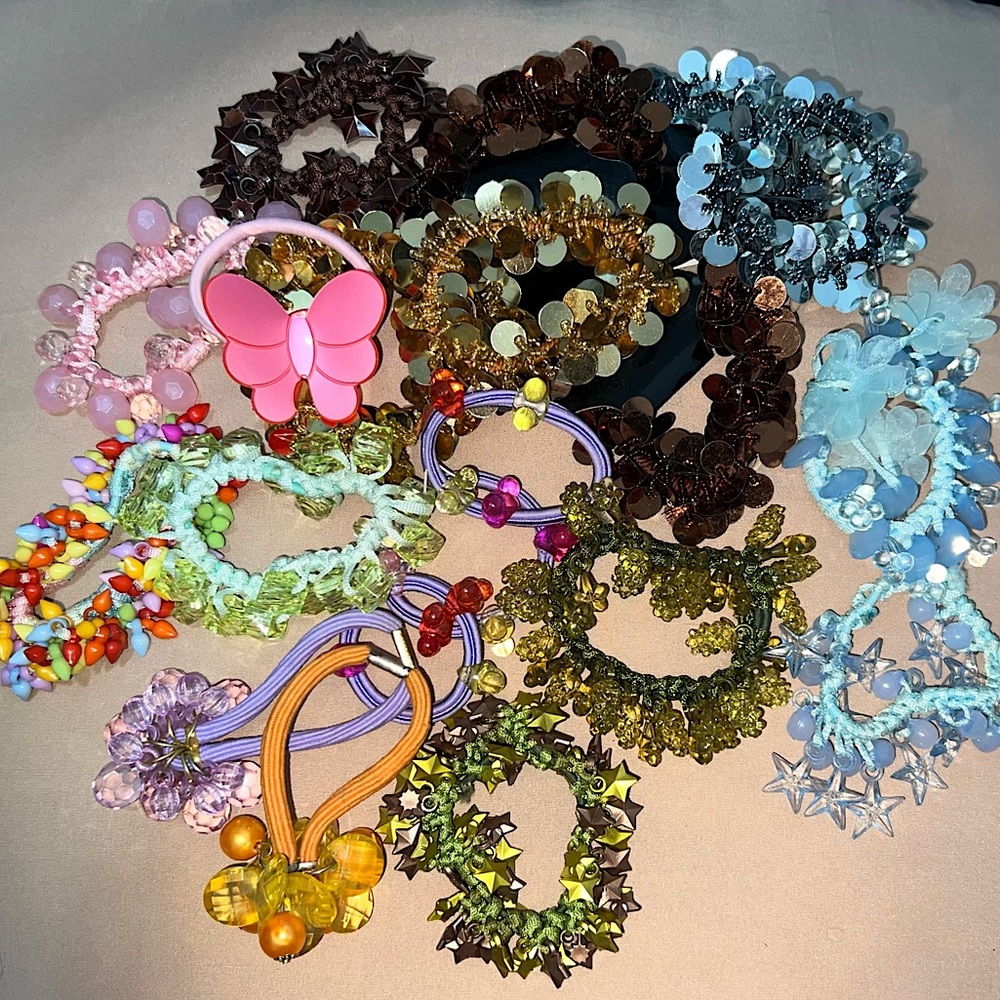 Fun Handmade Elastic Hair Ties (SELECT 4)